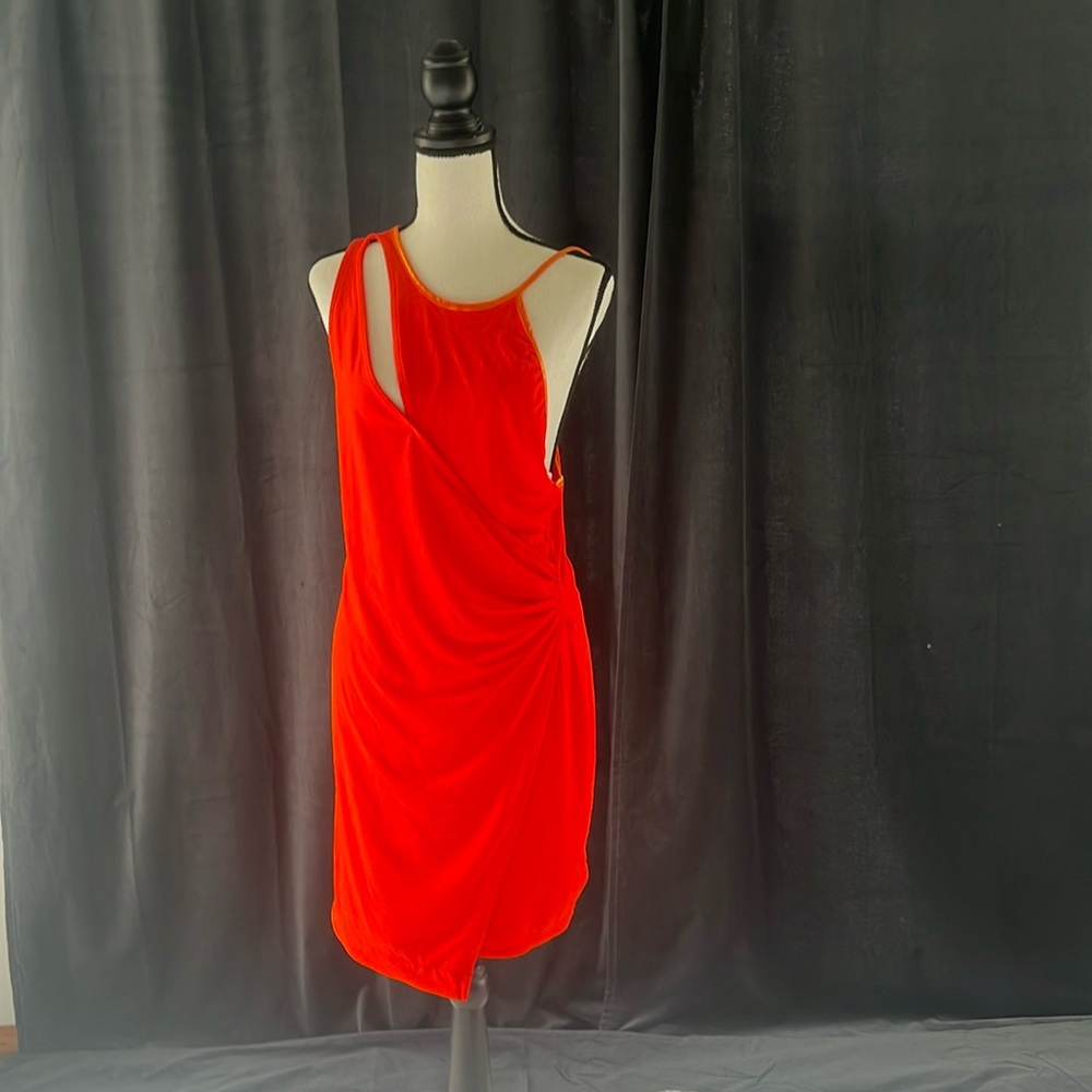 NWT Free people orange/red Dress